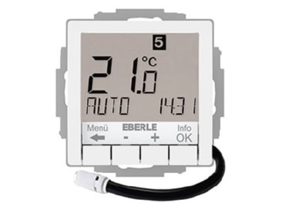 Product image 1 Eberle UTE4800F RAL9016 G55 Room clock thermostat 5   30 C
