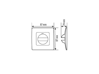 Mazeichnung ESYLUX COVER IP20 CWH Abdeckung cws IP20 f MD180i und PD180i EM100 55 126