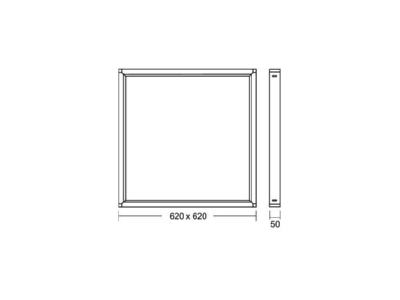 Dimensional drawing Brumberg 81032051 Mechanical accessory for luminaires