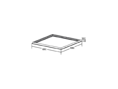 Dimensional drawing Brumberg 81032055 Mechanical accessory for luminaires