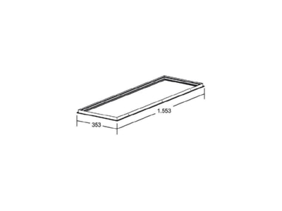 Dimensional drawing Brumberg 81032066 Mechanical accessory for luminaires