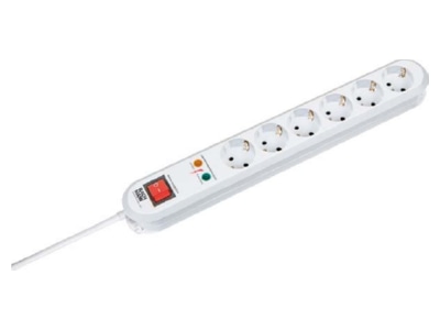 Product image detailed view Bachmann 381 2501K Socket outlet strip white