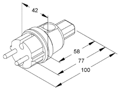 Mazeichnung 1 Kleinhuis 77 Stecker