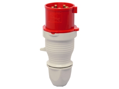 Product image 1 Walther 210SL CEE plug 16A 5p 6h 400 V  50 60 Hz  red

