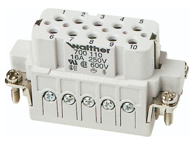 Produktbild 2 Walther 700110 Buchseneinsatz A10 0 5 2 5qmm 20 14AWG