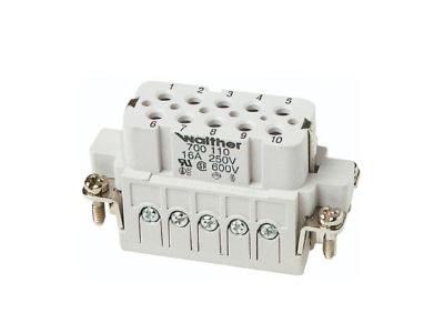 Produktbild 3 Walther 700110 Buchseneinsatz A10 0 5 2 5qmm 20 14AWG