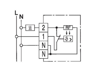 Circuit diagram Eberle RTR E 6121 Room thermostat
