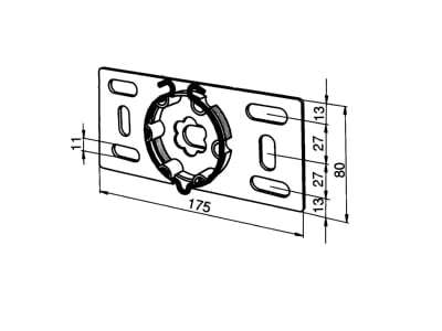 Dimensional drawing Somfy 9763602 Other f  door jalousie motor