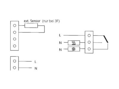 Schaltbild Eberle INSTAT plus 3f Uhrenthermostat