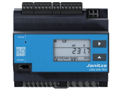 Product image front 1 Janitza 5216222 Power quality analyser digital    Promotional item
