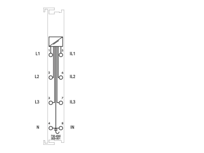 Circuit diagram WAGO 750 494 000 001 Fieldbus function  technology module