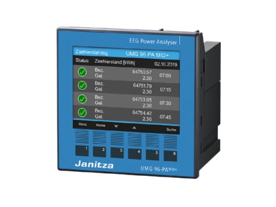 Product image view left 1 Janitza UMG96PA MID  Power quality analyser graphic
