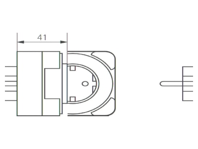 Mazeichnung Theben TIMER 27 ws Zeitprogrammstecker