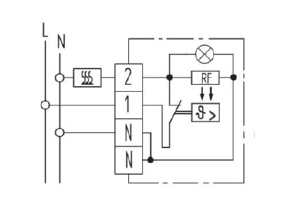 Circuit diagram Eberle RTR E 6142 Room clock thermostat 5   30 C
