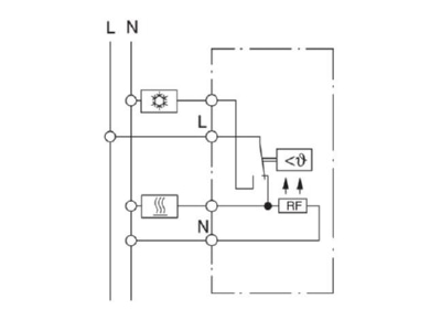 Circuit diagram Eberle RTR E 8031 Room clock thermostat 5   30 C