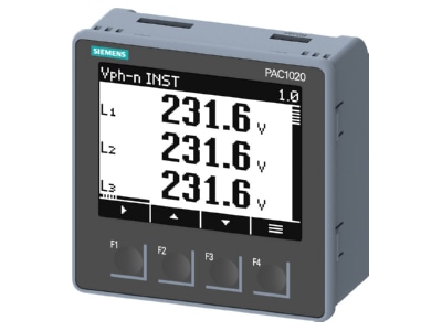 Produktbild 1 Siemens Dig Industr  7KM1020 0BA01 1DA0 SENTRON Power Monitoring PAC1020  Fronteinbau