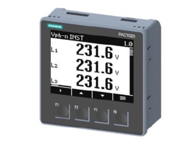 Produktbild 2 Siemens Dig Industr  7KM1020 0BA01 1DA0 SENTRON Power Monitoring PAC1020  Fronteinbau