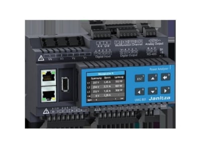 Product image 2 Janitza 5231003 Power quality analyser graphic   Modular expandable network analyzer 
