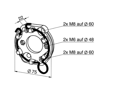 Dimensional drawing Somfy 9910009 Other f  door jalousie motor