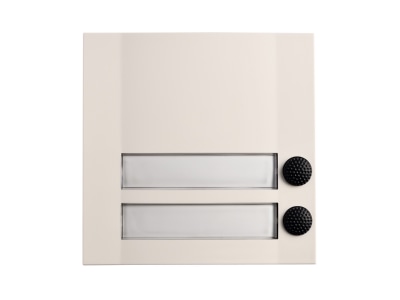 Produktbild Grothe DOMOLUX DUO WS SW Klingeltaster 2fach 90x90x18 5mm  ws sw