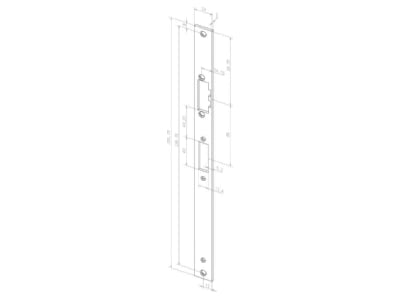 Dimensional drawing 2 Assa Abloy effeff Z65 31A35 01 Electrical door opener