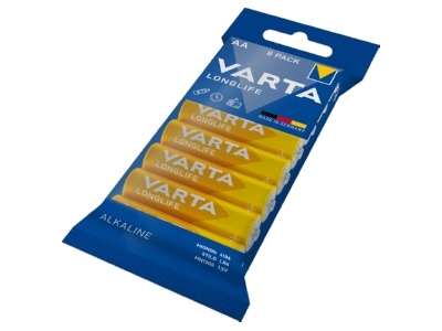 Product image back Varta 4106 Fol 8 Battery Mignon 2750mAh 1 5V