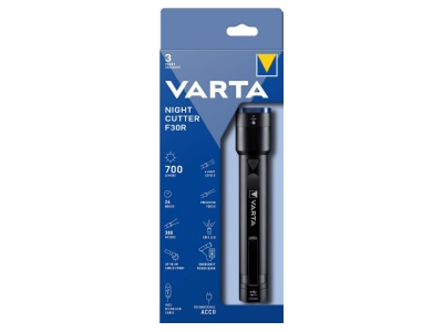 Product image Varta 18901 Flashlight 225mm rechargeable black
