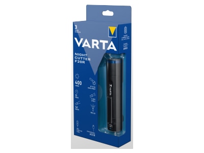 Product image back Varta 18900 Flashlight 160mm rechargeable black
