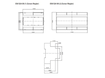 Mazeichnung Eberle EM 524 89 FFw Eismelder AC 230V 16A Alarm
