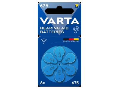 Product image Varta VARTAHearAidB675Bli6 Battery
