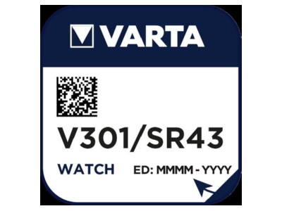 Product image Varta V 301 Stk 1 Battery Button cell 95mAh 1 55V
