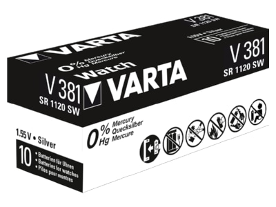 Product image back Varta V 381 Stk 1 Battery Button cell 45mAh 1 55V