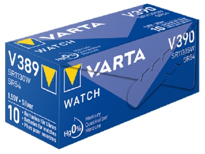 Product image back Varta V 390 Stk 1 Battery Button cell 80mAh 1 55V