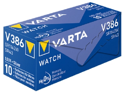 Product image back Varta V 386 Stk 1 Battery Button cell 115mAh 1 55V