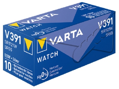 Product image back Varta V 391 Stk 1 Battery Button cell 42mAh 1 55V