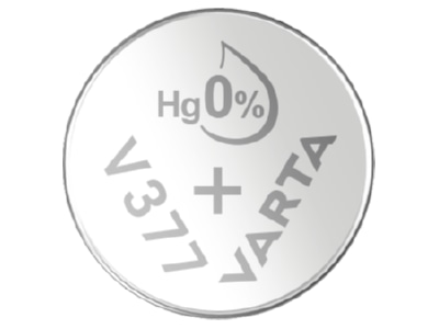 Produktbild Rckseite Varta V 377 Stk 1 Uhren Batterie 1 55V 21mAh Silber