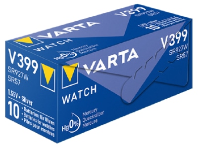 Product image back Varta V 399 Stk 1 Battery Button cell 42mAh 1 55V