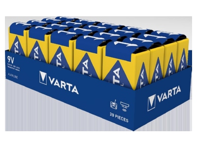 Produktbild 1 Varta 4022 Ind  Stk 1 Batterie Industrial E E Block 6LR61 Al Mn