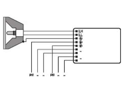 Wiring plan LEDVANCE PTi 35 220 240 I Electronic ballast 1x39W
