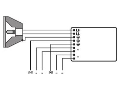 Wiring plan LEDVANCE PTi 70 220 240 I Electronic ballast 1x73W
