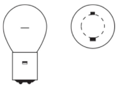 Masszeichnung LEDVANCE SIG 1220 Einwendel Ueberdrucklampe klar