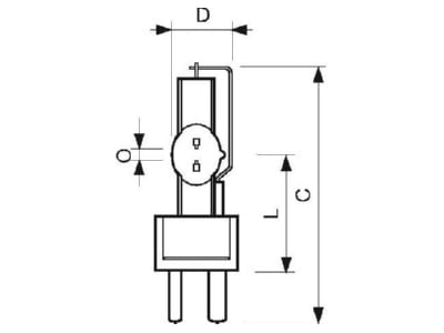 Mazeichnung Philips Licht MSR 2000 SA 1CT 8 Speziallampe 6000K
