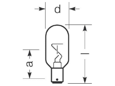 Mazeichnung Radium SN T25W2430U24BAY15D Schiffs Positionslampe Form E