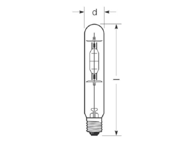 Mazeichnung Radium HRIT400NSCS230CE4001 Halogenmetalldampflampe