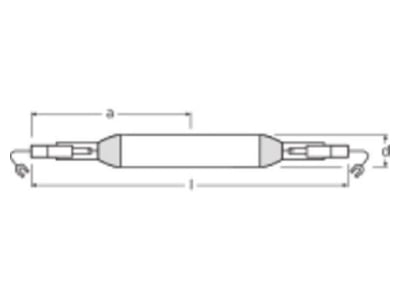 Mazeichnung LEDVANCE HQI TS 2000 N L Powerstar Lampe K12S