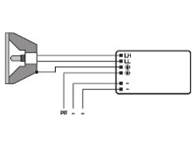 Connection diagram LEDVANCE PTi 150 220 240 I Electronic ballast 1x150W

