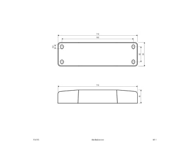 Mazeichnung EVN PLK 115 LED Konverter 350mA 1 15W