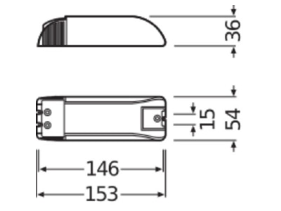 Ma�zeichnung LEDVANCE HTIDALI315 220240DIM Halotronic Dimmermodul  HTI DALI 315 220 240