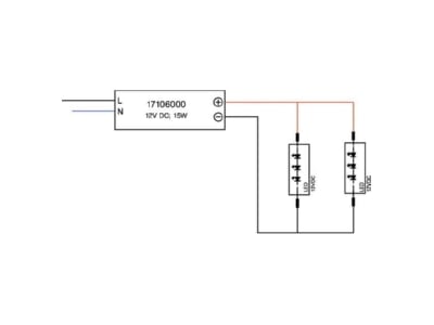 Mazeichnung Brumberg 17106000 LED Netzgeraet 15W 12V DC