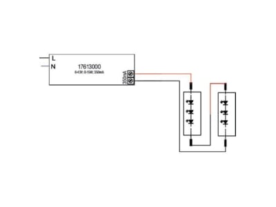 Mazeichnung Brumberg 17613000 LED Netzgeraet fuer Power LED1 15x1W